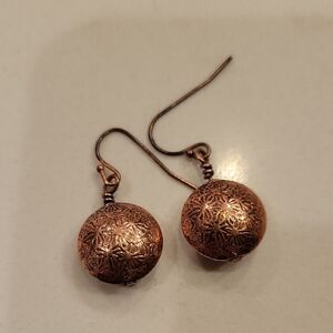 Vintage Copper French Wire Earrings